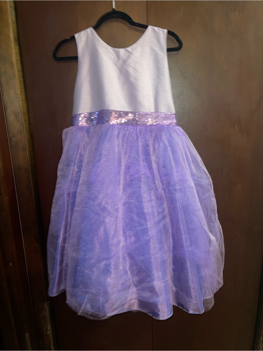 Kid's Dream Purple Sequin Party Dress